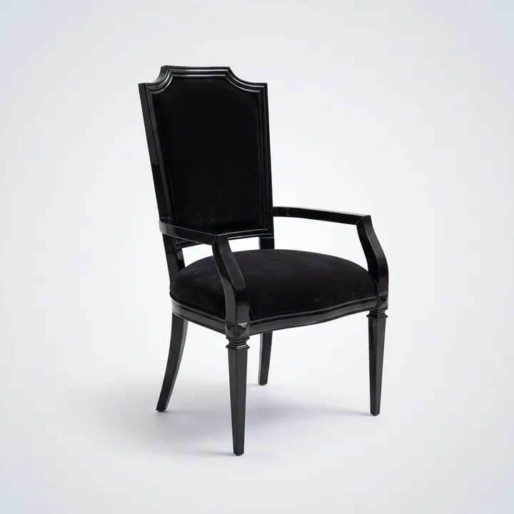Chaise à accoudoirs Black — mobilier classique fait main par Artlife 1974