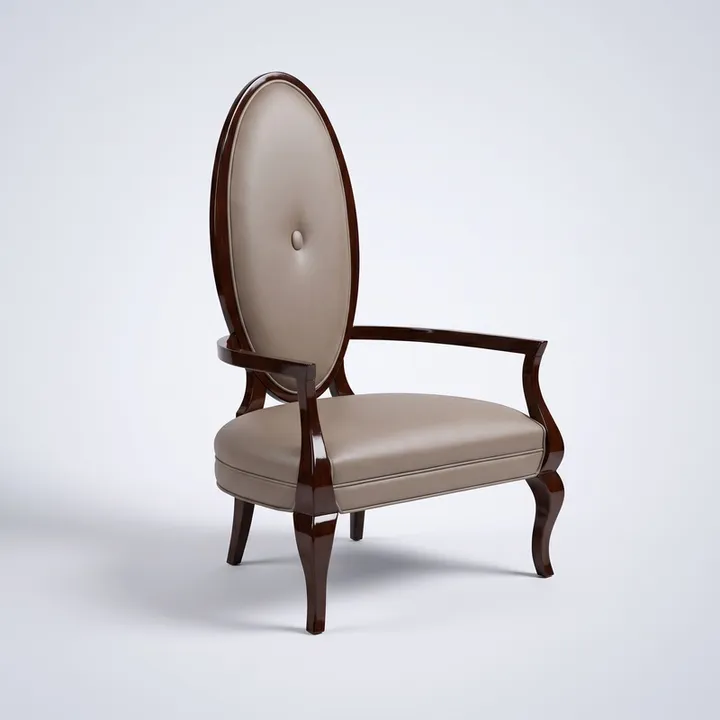 Chaise à accoudoirs Chris — mobilier classique fait main par Artlife 1974