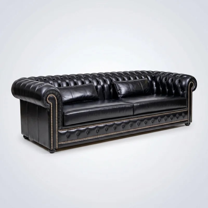 Deri Chesterfield Sofa — handmade classical furniture by Artlife 1974