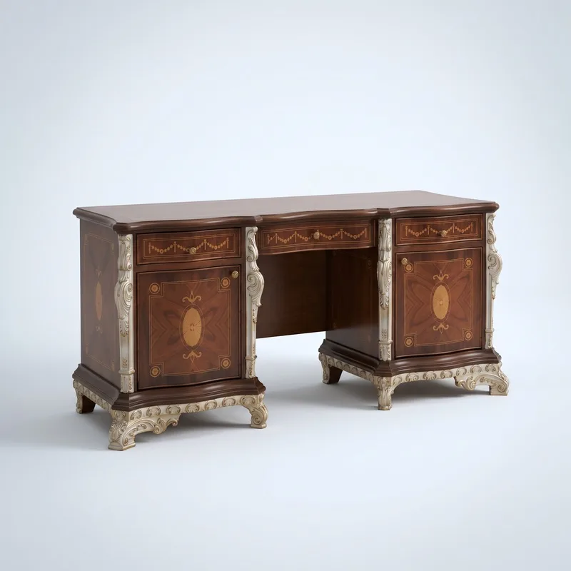 Jemma Vanity Set — detail 2 — handmade classical furniture by Artlife 1974