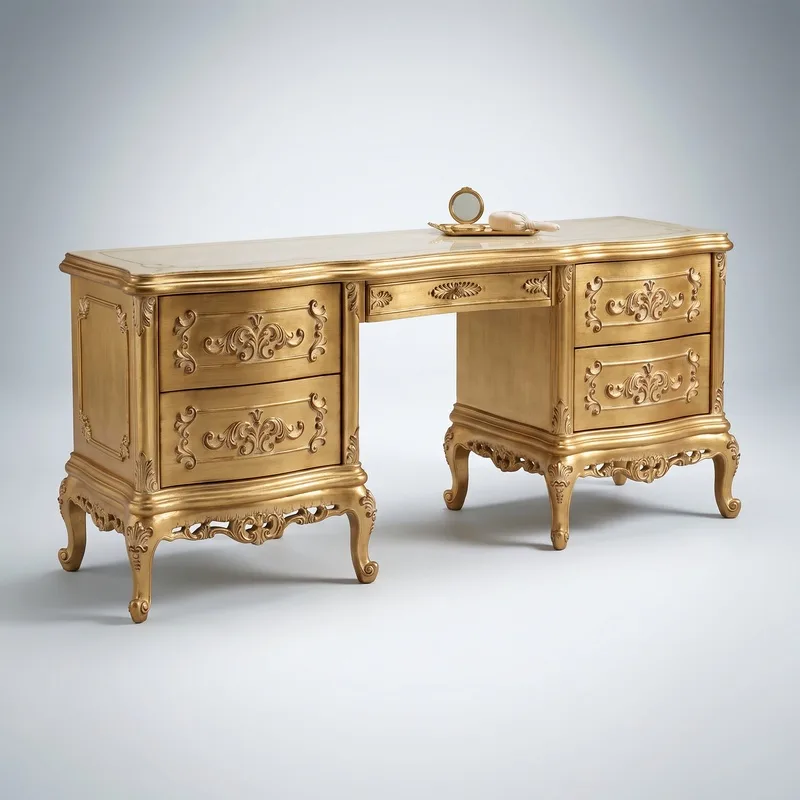 Lidya Vanity Set — detail 2 — handmade classical furniture by Artlife 1974
